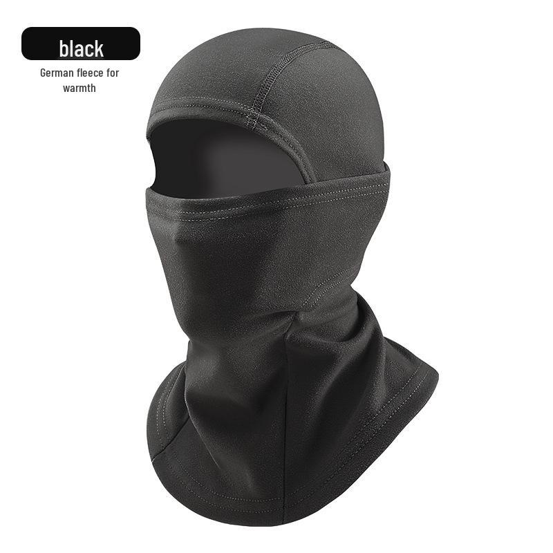 

Осенне-зимний ветрозащитный мотоциклетный балаклав: Теплая флисовая маска для катания на лыжах One size (unisex) чёрный