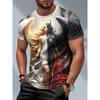 New Demon Angel 3D Print T-Shirts Men Women Summer Round Neck Short Sleeve
