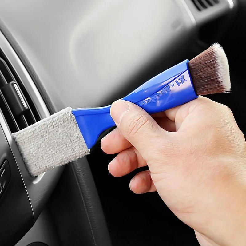 Car Air Conditioner Outlet Cleaning Brush Interior Tool Dust Soft Bristles