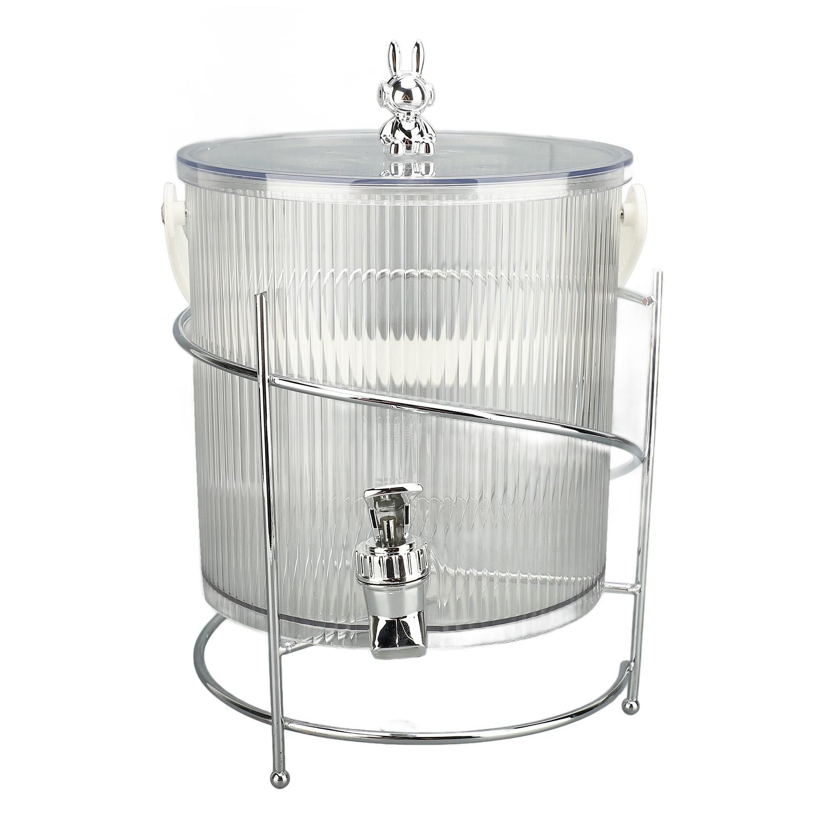 

Прозрачный диспенсер для напитков с подставкой-краном для вечеринок, свадеб, лимонада, стирального порошка, многоцелевой L