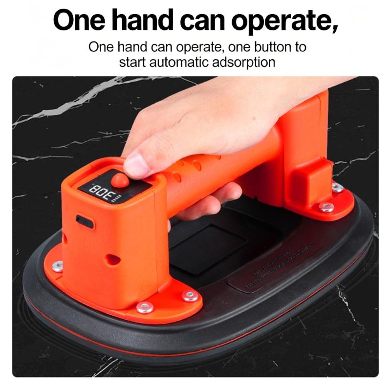 Battery Suction Cup Tile Lifter For Smooth Areas Up To 300kg/660Ibs Load Bearing Capacity Effective Suction