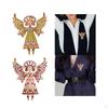 Enamel Brooch Pin Unique Cute Gift Colorful Breastpin for Scarves Shawl Bags Orange