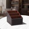 Moderner Leder-Schreibwaren-Aufbewahrungs-Organizer Multifunktionaler Schreibtischhalter Elegantes Design für Hotel, Büro und Schreibtischdekoration