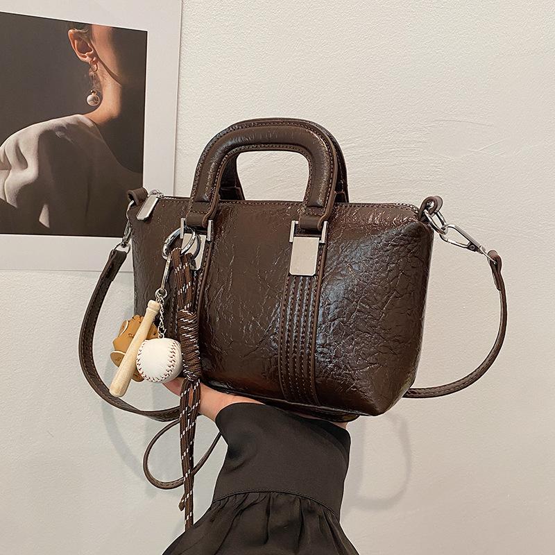 

Премиальная сумка-сумка женская дизайнерская Sense High Value Простая повседневная сумка-мессенджер для поездок на работу Маленькая квадратная сумка no pendant темно-коричневого