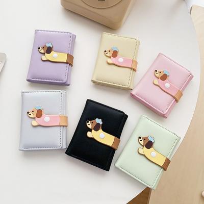 Ultra Thin Sausage Dog Wallet Korean Style Coin Pouch Casual PU Leather Card Holder  Men