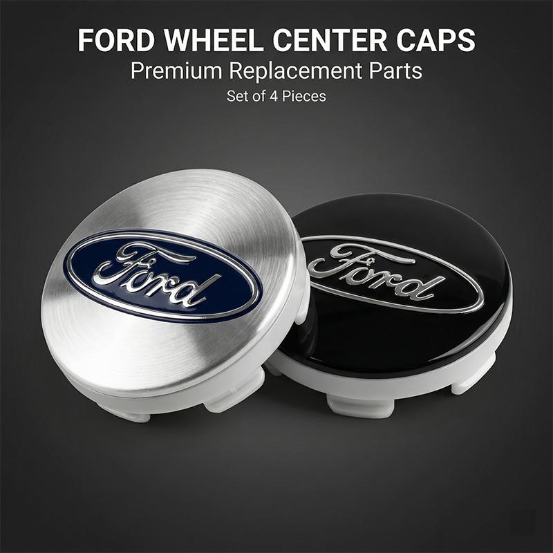 4Pcs 54MM Car Emblem Badge Wheel Center Hub Cap Covers Auto Rim Cover For Ford Focus Mk2 Mk3 Fiesta Ranger Mondeo S-MAX Kuga Mustang Auto Goods