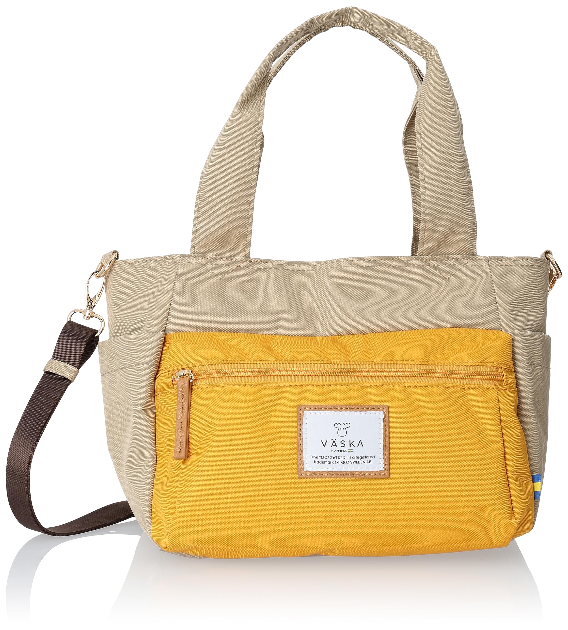 

VASKA by Veska Tote Shoulder Crossbody with Shoulder Horizontal Tote Bag Shoulder Yellow [Mozu] Bag, 2-way Bag, Women s, Bag, Small, Lightweight,