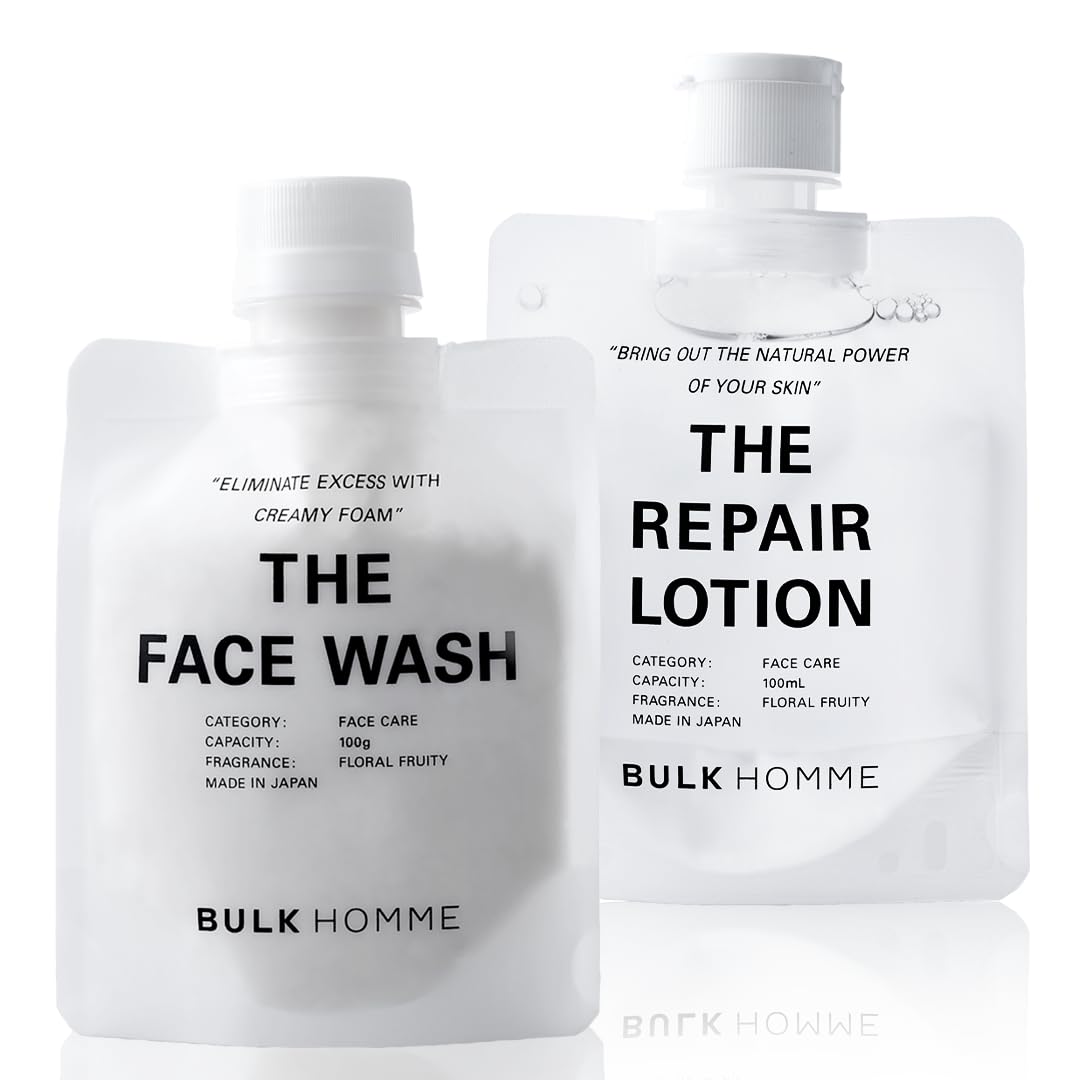 

Bulk Homme Очищающее средство для лица 100 г Лечебный лосьон 100 мл Набор Мужской и 2 предмета