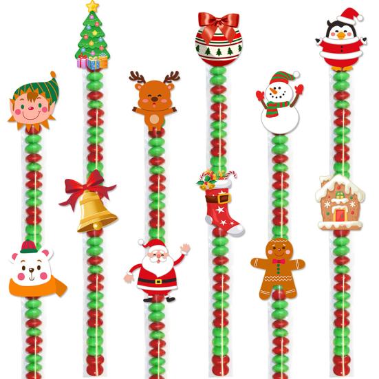 Self Sealing Cellophane Bags Clear Christmas Candy Bags Pretzel Rods Individual Bags for Packaging Party Favors Candy Treat Popsicle Cookies