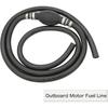 Fuel Line Assembly, Outboard Motor Fuel Line Inner Diameter 3/8" Outer Diameter 5/8" Outer Dia Hose Line Marine Outboard Boat Motor RVs Fuel Assembly