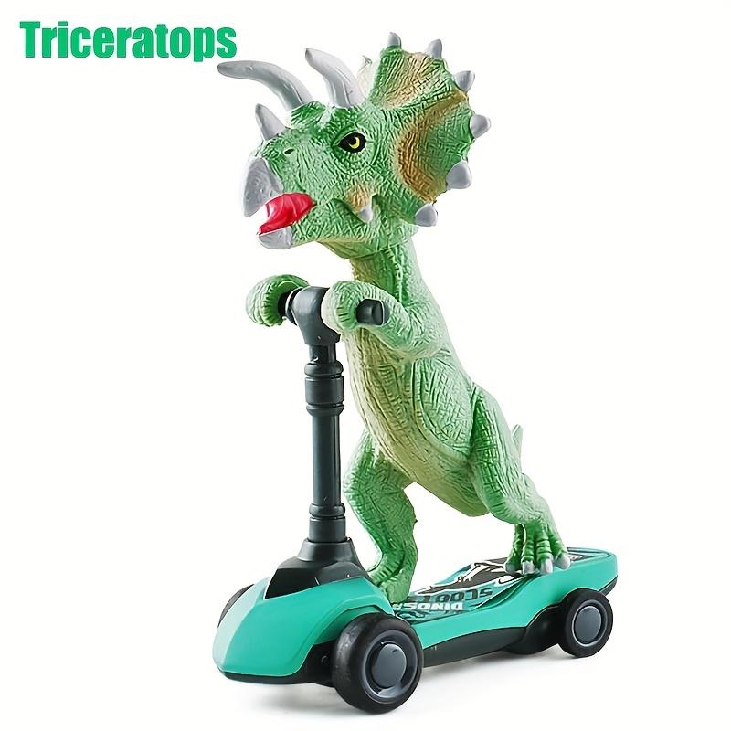 

Dinosaur Pedal Scooter Toy Mini Kick-Back Car Finger-Kick Bicycle Boys Toy Age 3+ Children s Dinosaur Gift Set Kids Birthday Party Gift Christmas Triceratops