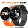 22mm Ocean Silicone Band For Huawei Watch GT6 GT5 Pro 46mm Straps For Garmin Active Vivoactive 4 Venu 4 45mm Forerunner 570  Forerunner 970 Bracelet