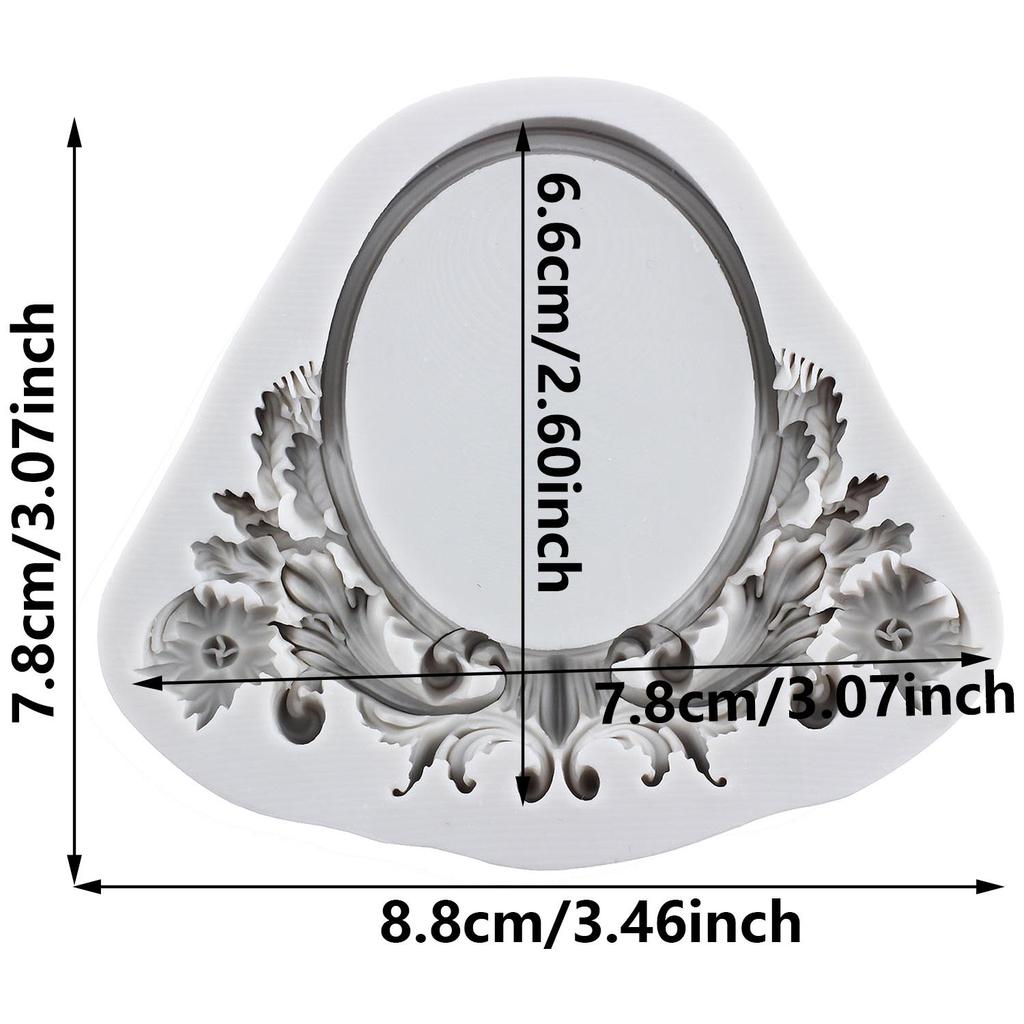 Picture Frame Silicone Molds Photo Frame Fondant Mold Cake Decorating Tools Cupcake Topper Candy Resin Clay Chocolate Gumpaste Mold