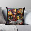 Cat Feline Rainbow Eyes Whiskers Square Pillowcase Polyester Linen Velvet Pattern Zip Decor Bed Cushion Cover 45X45