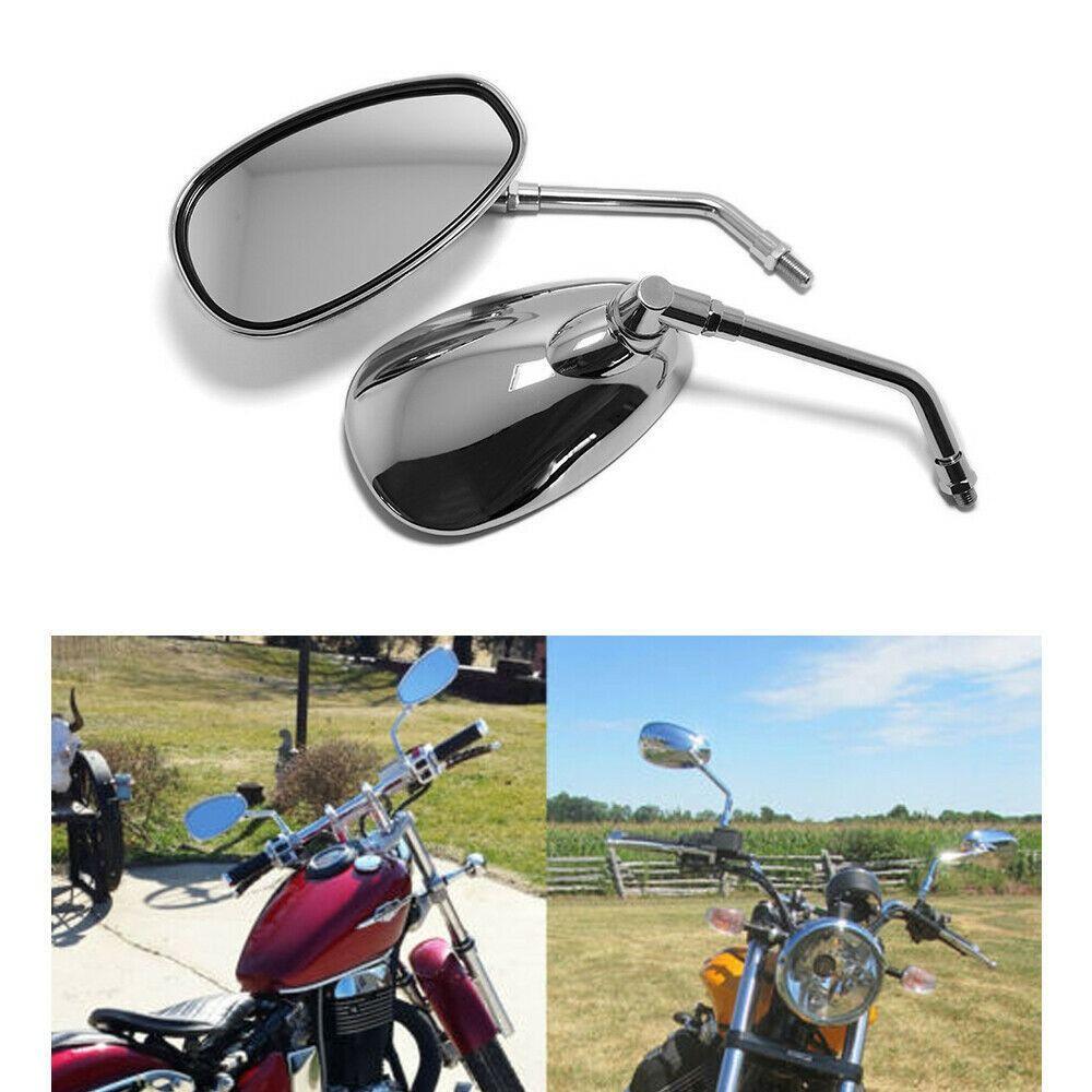 Rectangular Motorcycle Rear View Mirrors Rotatable Handle Bar End Mirror  for 10 Mm ID Handle