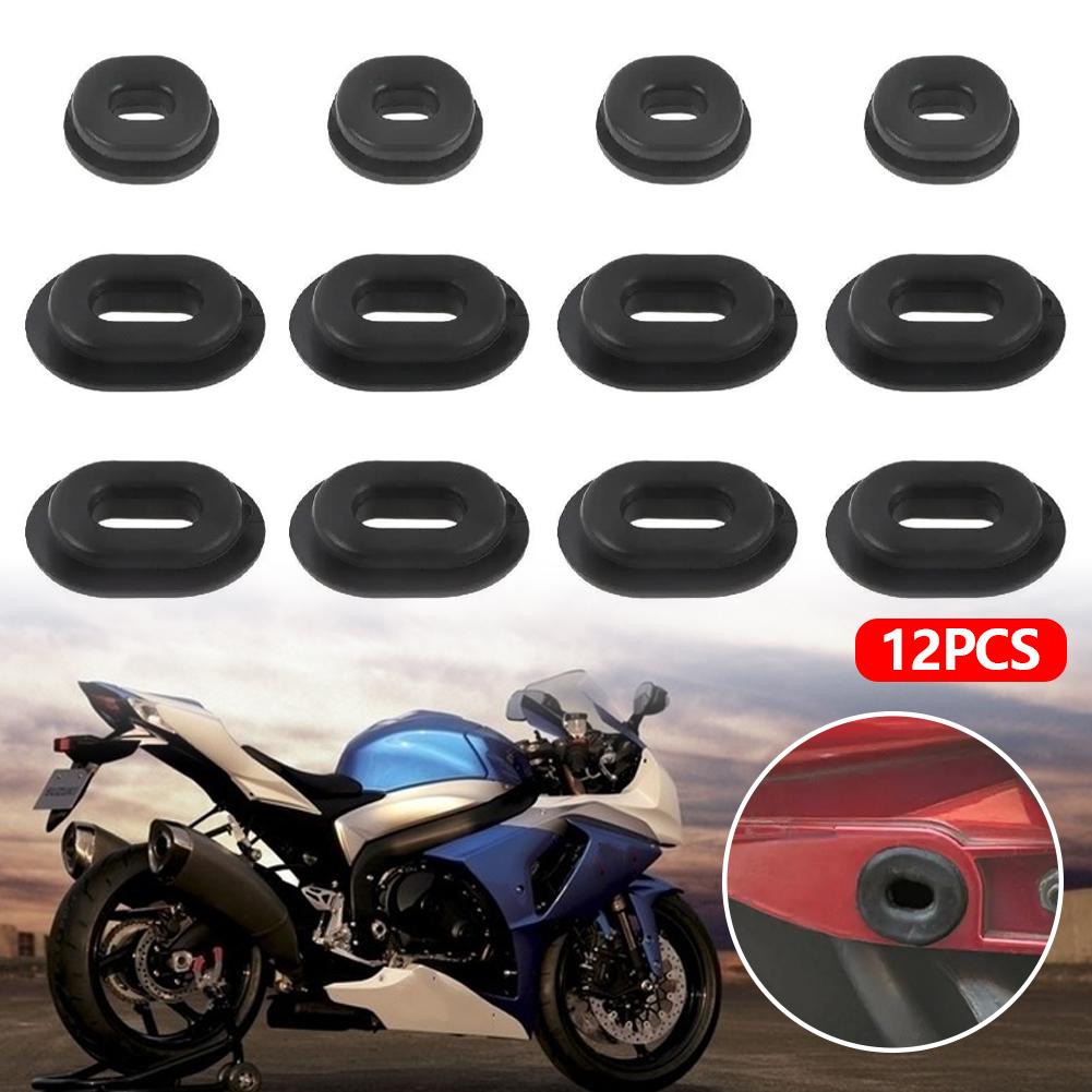 12Pcs Motorcycle Grommets Body Side Cover Fairing Goldwing Bolt Rubber for Honda CT125 CB750 CG125 CB125 CB500 CB550 CL100 XL