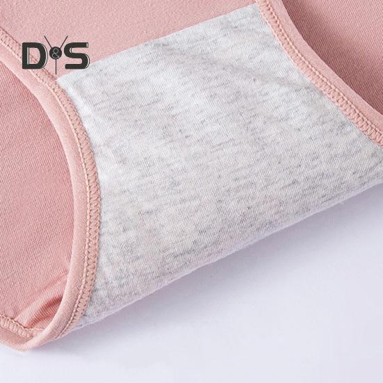 Women Panties Solid Color Plus Size Soft Butt-lifted High Waist Seamless Elastic Period Leakproof Briefs Menstrual Underpants Female Underwear