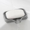Yousheng Soap Dish Sink Silicone Tray with Drain Spout Reusable Easy To Clean Countertop Sink Scrubber Brush Soap Storage Rack Kitchen Organizer