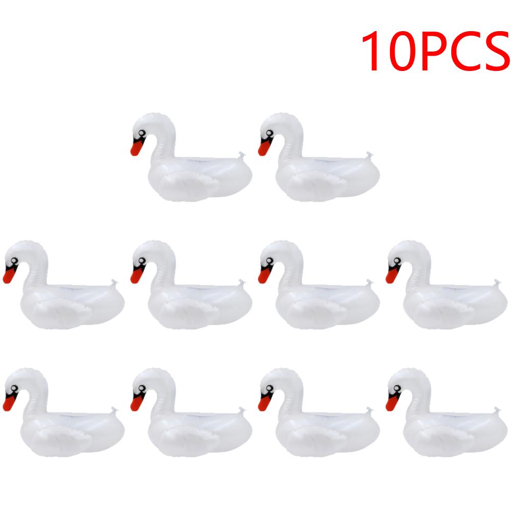 Inflatable Cup Holder PVC Swan Beverage Glass Holder Portable Water Inflatable Coasters for Holiday Birthday Party
