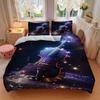 3pcs Anime Cartoon Design Violin Musical Instrument Bedding Set, Includes One Quilt Cover and Two Pillowcases (No Core), Perfect for Home Decor