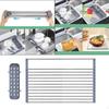 Dish Drying Rack Drianer for Kitchen Rolling Drainer Storage Saving