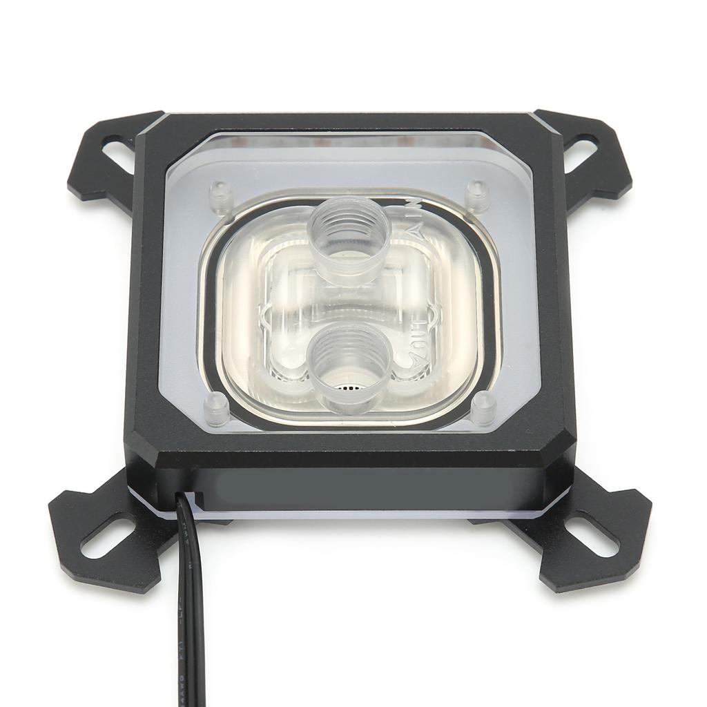 Waterblock Liquid Cooler INTELPK5E Diffuse Light Effect Copper Base Plate CPU Computer Accessories