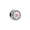 Fashion Pink Hollow Magnolia Flower 925 Silver Bead Women Jewelry 792085PCZ
