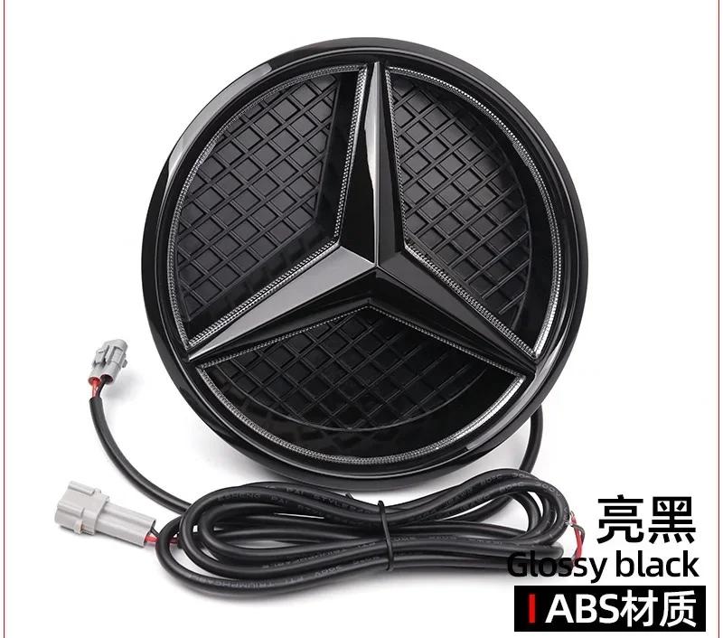 Car Front Grilled Star Emblem LED Illuminated Logo White Blue Red Light for Mercedes Benz W253 W204 W205 W213 Glc Gle W166 W176
