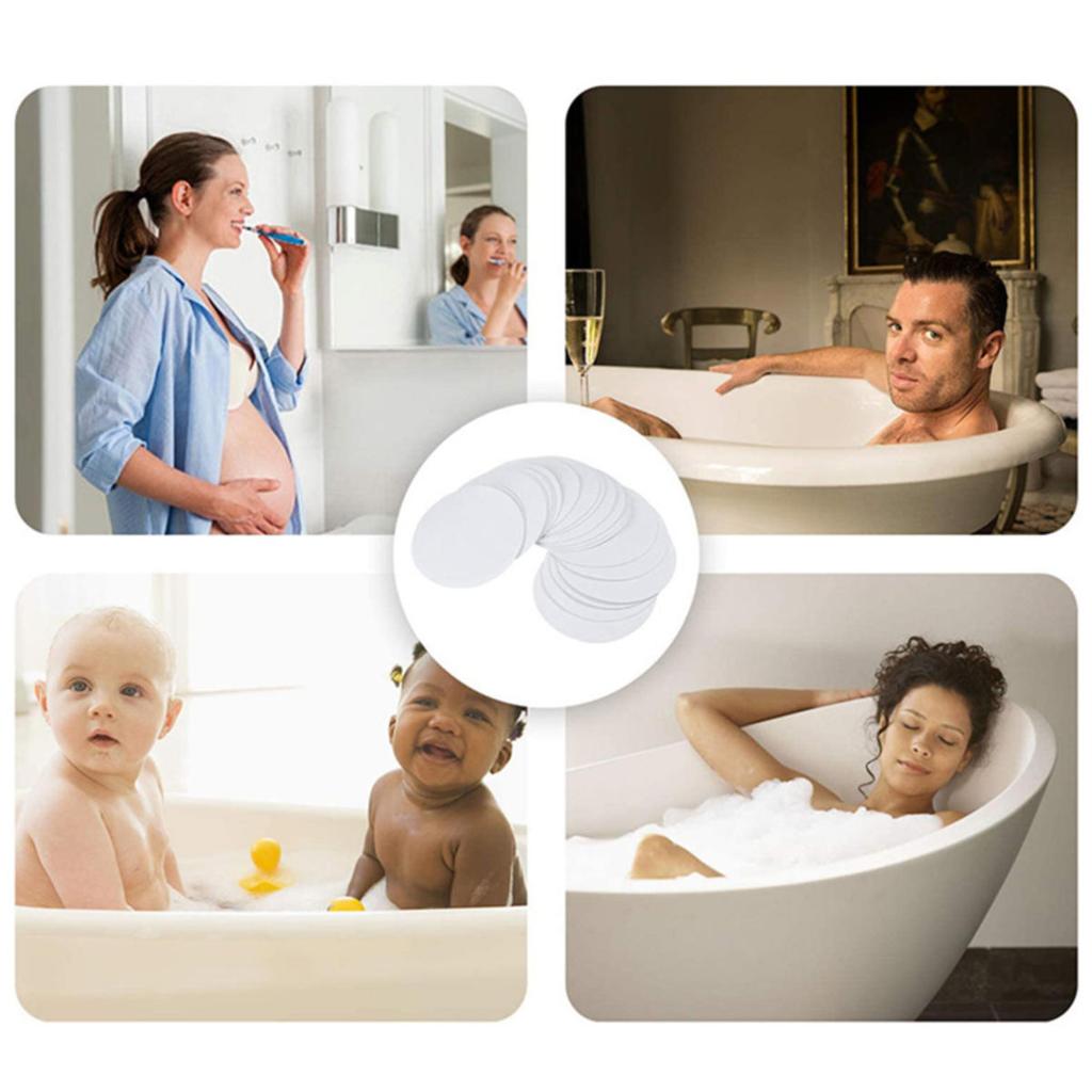 Bathroom Slip Transparent Non-Slip Tape Anti-Slip Strips Shower Stickers Square Round Flower Shaped Antiskid Sticker
