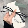 3Pcs Fashion Square Myopia Glasses Anti-Blue Light Glasses Men Rectangle Semi Rimless Eyewear For Women Office Computer Goggle