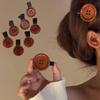2/5/10pcs Funny Cute Button Hair Clip Fun Texture Sweet Side Clip Hairpin Children's Hair Accessories Kids Gift