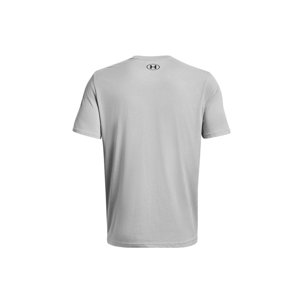Under Armour Logo Printed Pullover Short Sleeve T-Shirt Men T-Shirts Gray 1370951-011