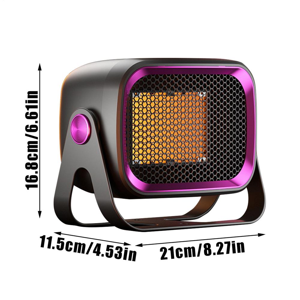 Desk Heater 1200W Ceramic With Tip-Over Overheat Protection Small Space Heater For Office Desktop For Home Bedroom Living Room