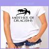 T-shirt de luxe pour femmes Mère des Dragons Inspiré par Game of Thrones Khaleesi Cadeau T-shirt