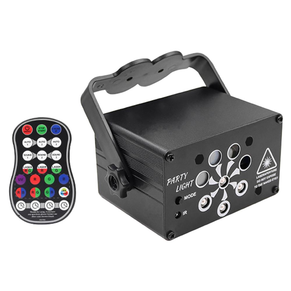 

R90 Mini Lightweight Laser Light Aluminum Portable Indoor Color Light for Bedroom,Family Party,Stage,Bar Black