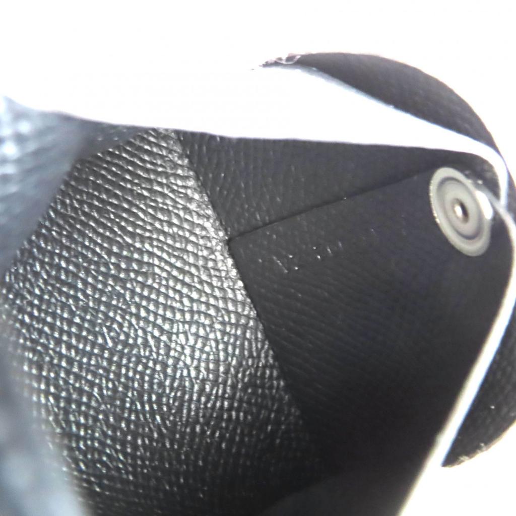 Pristine HERMES Coin case Bastia Coin Pocket black Epsom Leather Women Used