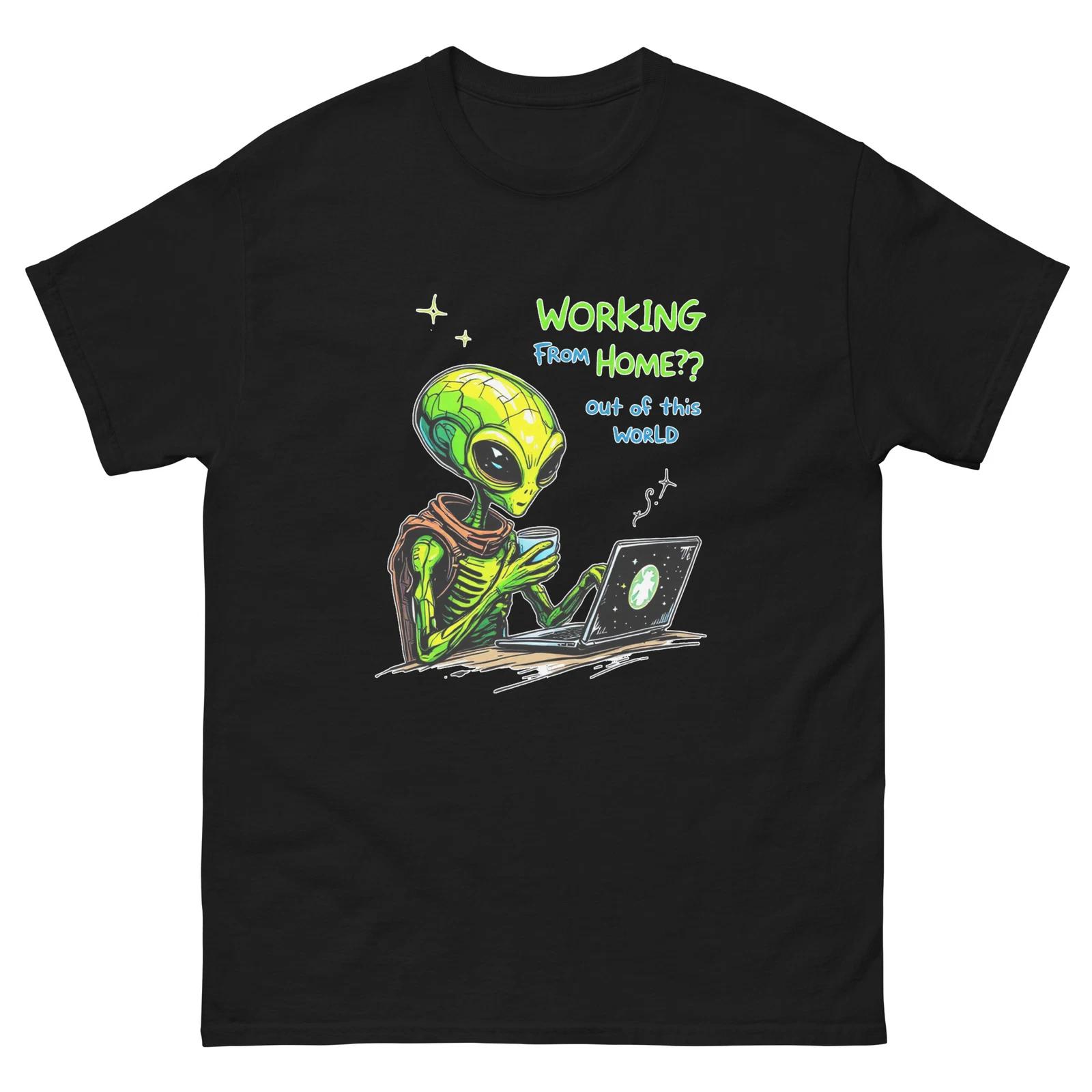 

Working From Home Out Of This World Funny T-Shirt XL