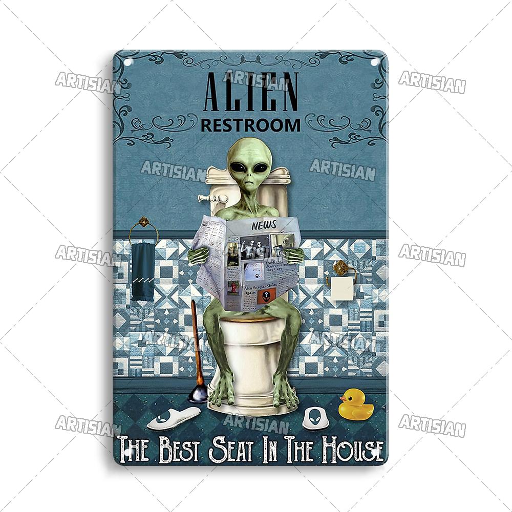 Artisian Toilet Metal Plaque Tin Sign Nice Butt Arse Sweet Cheeks Bathroom Washing Room Decorative Plate Wall Decor Garage Bar