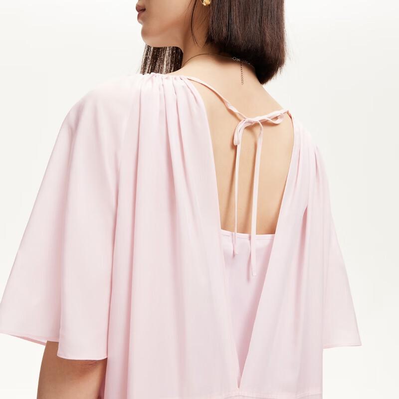 VEROMODA 2025 Summer Lyocell Blend Back Cutout Long Dress