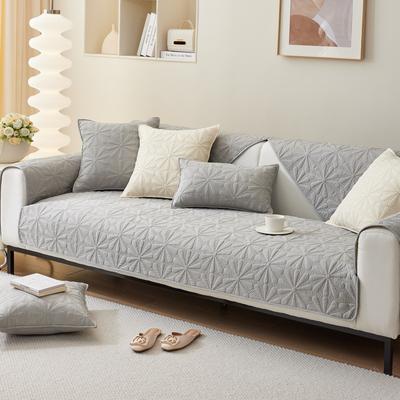 Cuscino per Divano Quattro Stagioni Universale Cotone Crema Vento Tessuto Soggiorno Antiscivolo Semplice Moderno Copridivano Copertura Asciugamano Schienale