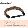 Adjustable Braided Hair Headband Golden/Brown/Black Handmade Hair Band  Women
