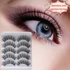 5 Pairs Of 3D 3D Natural False Eyelashes Curl All Match Eyelashes Curl False Eyelashes Naturally