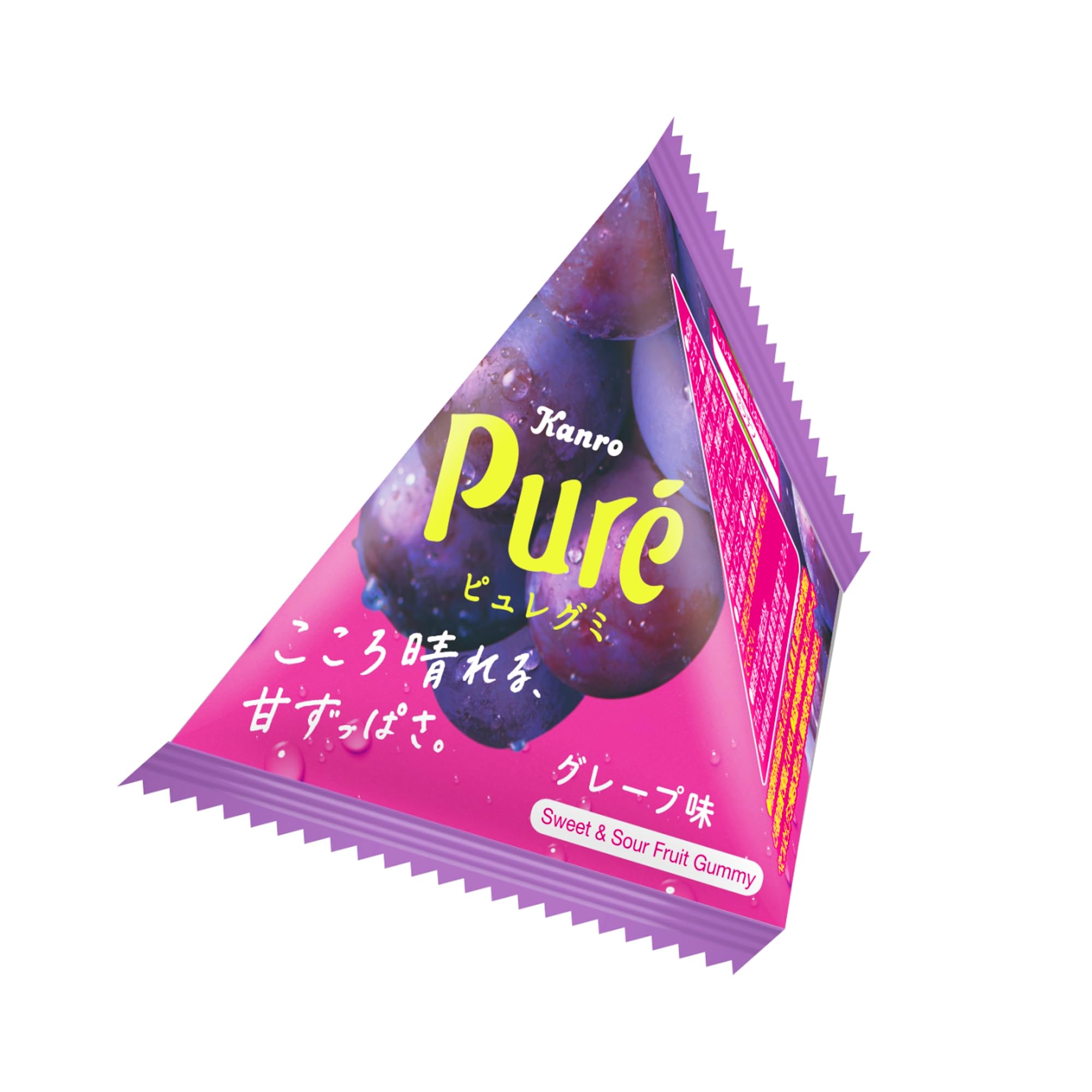 

Kanro Pure Gummy Petite Triangular Grape 13 г x 24 шт.