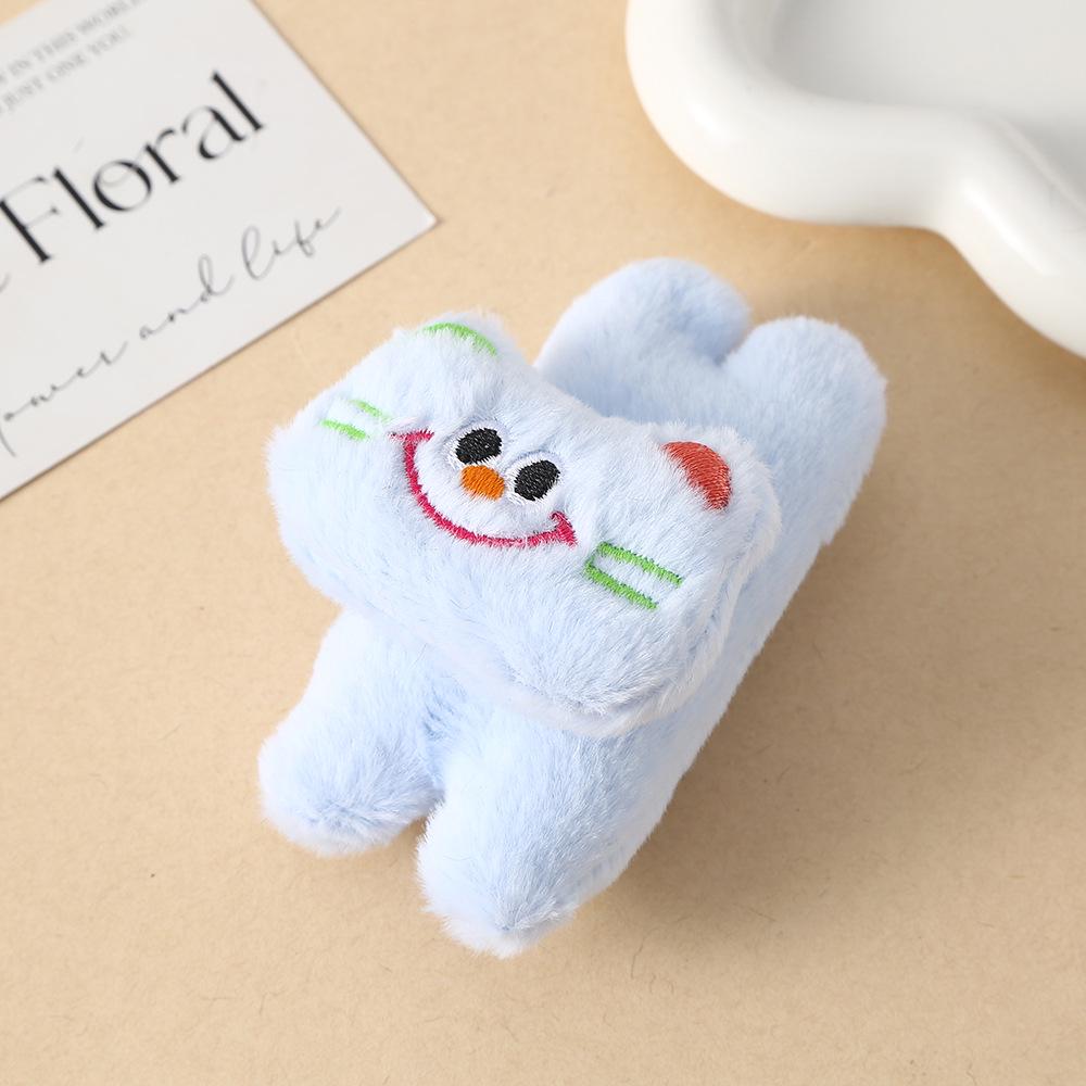 Cartoon Kitten Plush Brooch Keychain & Clothing Accessories
