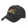 Red Sunflower Baseball Cap Snap Back Hat Fashionable Hat Baseball Cap Cosplay Unisexs Hats Womens