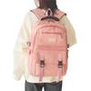 D-SACK Casual Nylon Backpack, Lightweight, A4 Size (14 Inch), Large Capacity, for Commuting and School (Pink)
