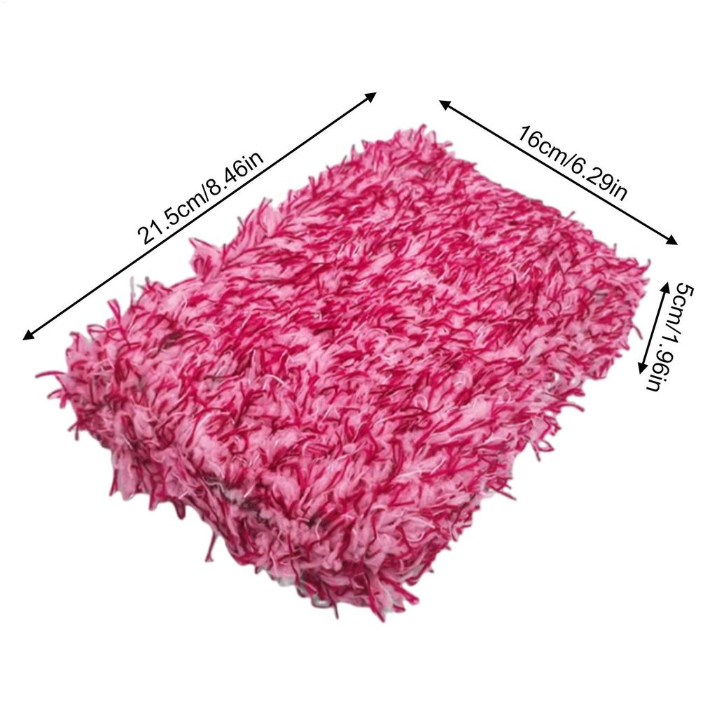Car Sponge Long-Haired Coral Fleece Car Cleaning Block Microfiber Car Washing Sponge Block Multipurpose Cleaning Pads