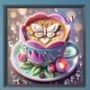 Coffee Cup 5D DIY Full Drill Square Diamond Painting Kit for Home Wall Decor
