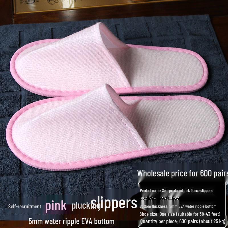 Disposable Terry Cloth Slippers for Hotel Guests
