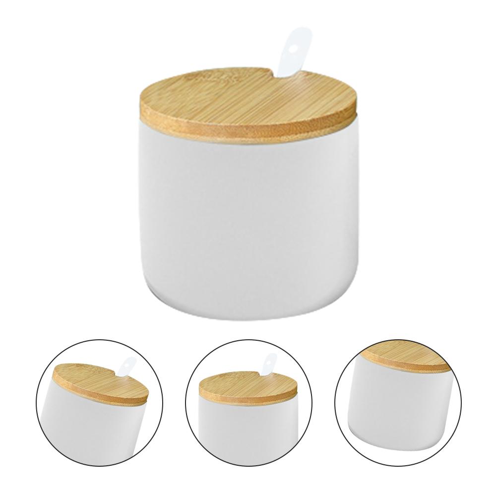 Ceramic Seasoning Jar Sugar Bowl with Lid Porcelain Condiment Pots Candy Cups Lids Storage Tank